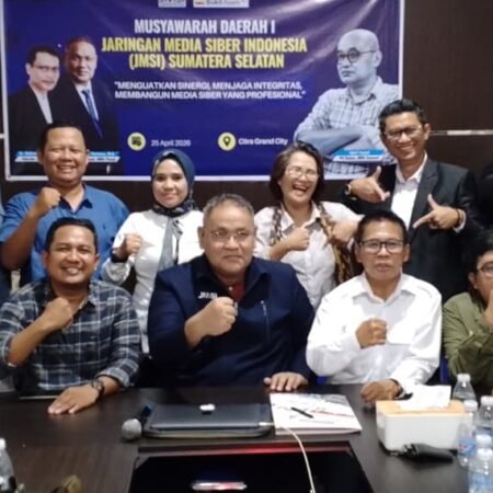 Terpilih Aklamasi Pimpin JMSI Sumsel, Dr Firdaus Komar: Siap Percepat Verifikasi Perusahaan Pers Terpilih Aklamasi Pimpin JMSI Sumsel, Dr Firdaus Komar: Siap Percepat Verifikasi Perusahaan Pers
