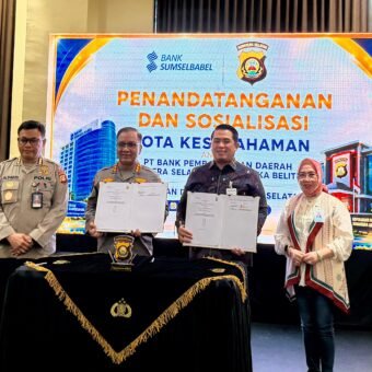 Bank Sumsel Babel dan Polda Sumsel Perkuat Sinergi Pengamanan Layanan Perbankan