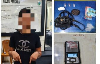 Ibu Rumah Tangga Muda di Muba Ditangkap saat Edarkan Sabu di Pos Security Perusahaan