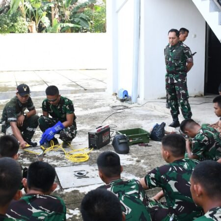Pembekalan Welding, Korem 044/Gapo Tingkatkan Kapabilitas Prajurit Yon TP 950 Pembekalan Welding, Korem 044/Gapo Tingkatkan Kapabilitas Prajurit Yon TP 950
