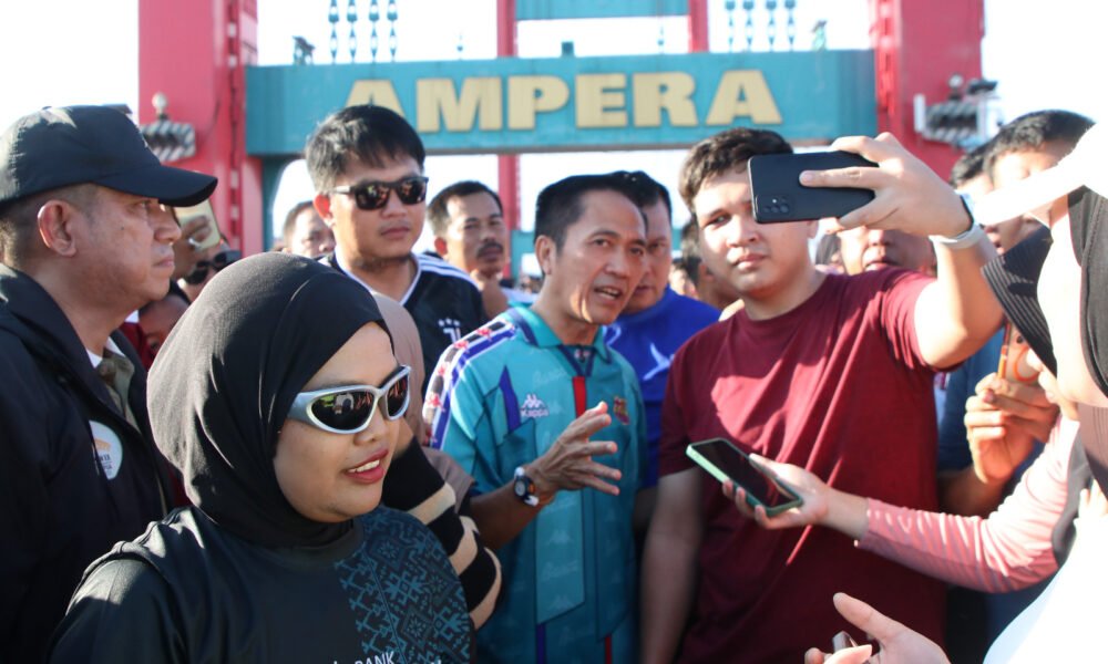 CFD Jembatan Ampera Menjelma Jadi Destinasi Wisatawan, Ratu Dewa: Rencanakan Jadi Agenda Mingguan