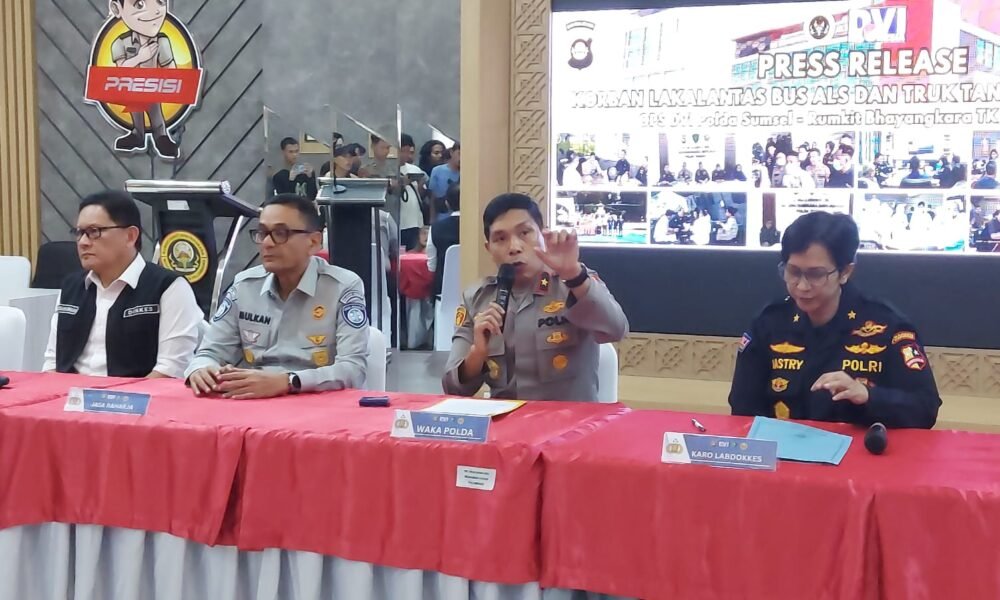 Tim DVI Polri Identifikasi 11 Jenazah Korban Lakalantas Bus ALS di Sumatera Selatan Melalui DNA