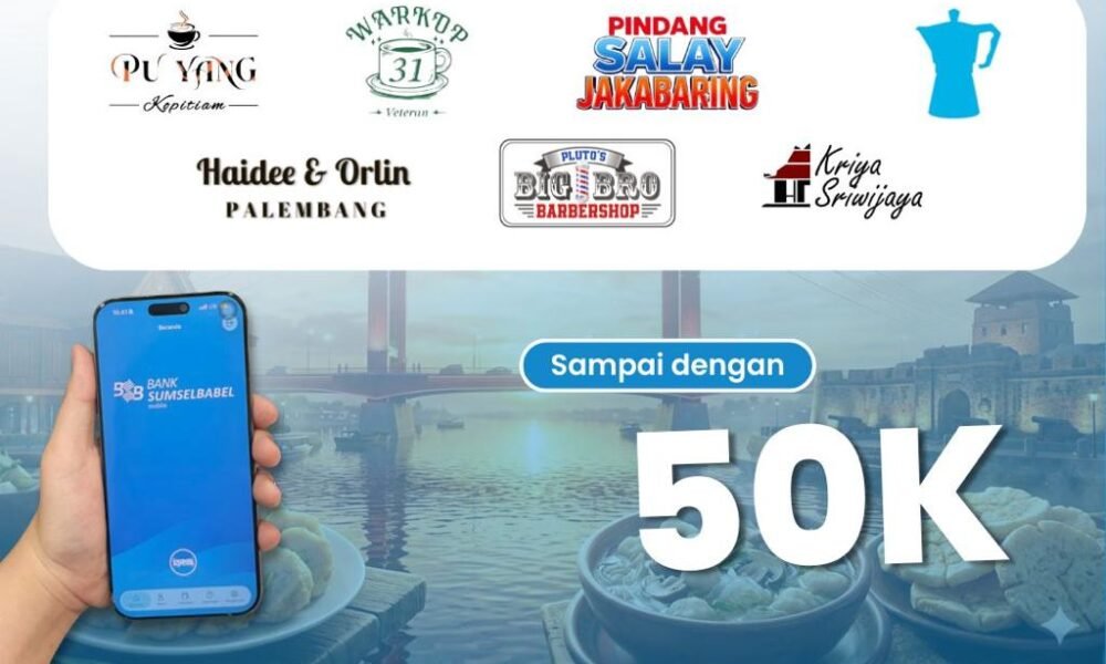 Sambut HUT Sumsel ke-80, Bank Sumsel Babel Hadirkan Promo QRIS di Merchant Favorit Palembang