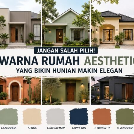 Rekomendasi warna rumah aesthetic yang membuat hunian terlihat lebih elegan, modern, nyaman, dan tetap timeless di berbagai konsep desain rumah. (Foto: ilustrasi/ai)