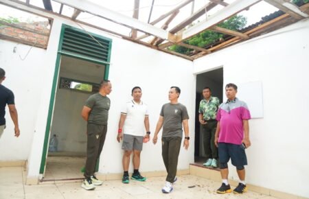 Olahraga Bersama, Pangdam II/Sriwijaya Cek Progres Rehab Swadaya Rumdis Pamen Kodam