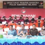 37 Tersangka Diamankan, Polda Sumsel Musnahkan Barang Bukti Narkotika dari 25 Kasus