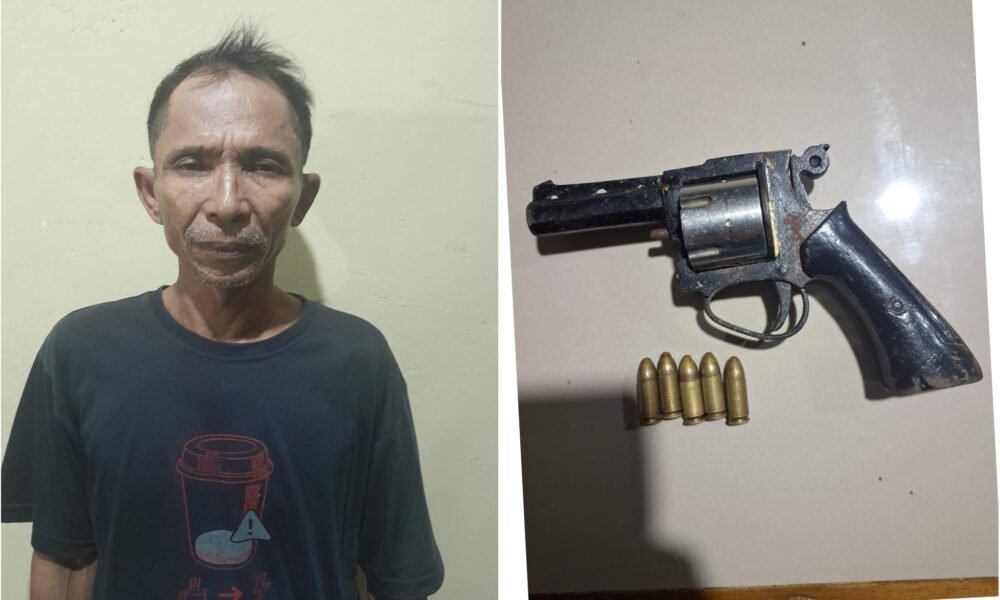 Pemilik Senpi Rakitan di OKU Timur Ditangkap, Polisi Amankan Revolver dan Peluru Tajam
