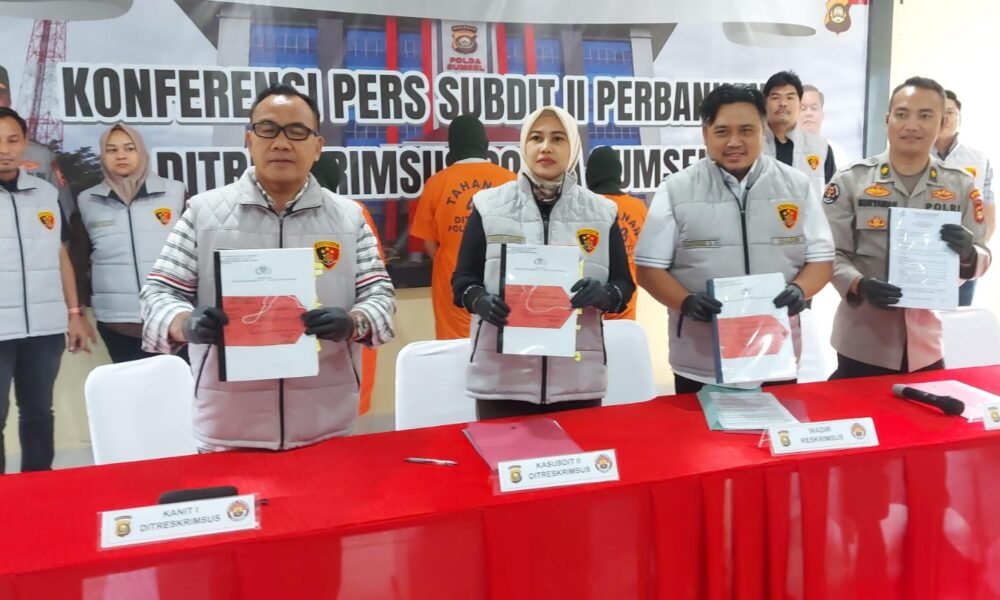 Polda Sumsel Bongkar Sindikat Kredit Fiktif Bank BRI, Negara Alami Kerugian Rp90 Miliar