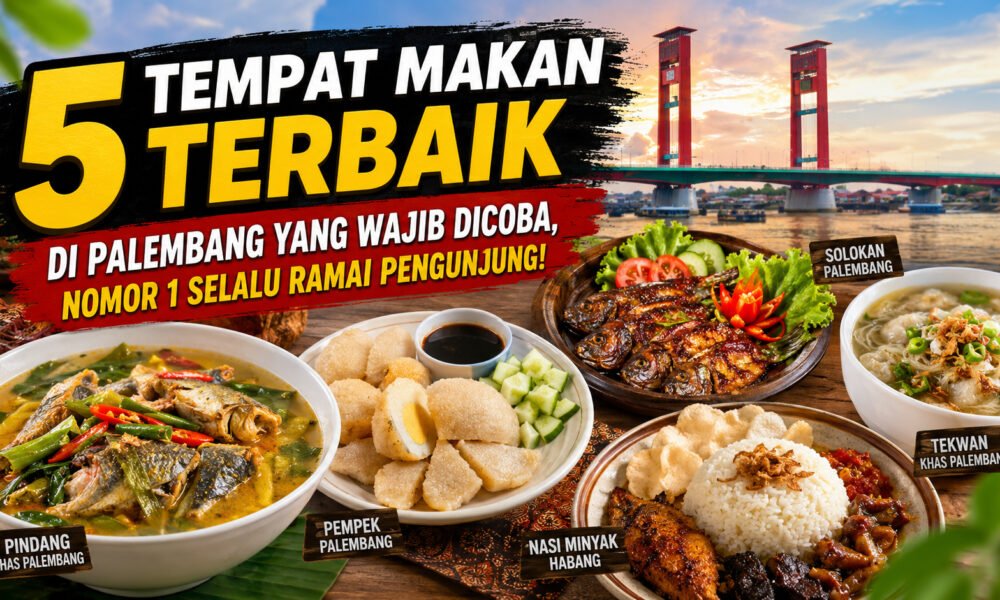 Beragam pilihan tempat makan terbaik di Palembang menawarkan pengalaman kuliner yang berbeda-beda. (Foto: Ilustrasi)