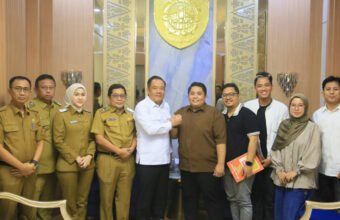 Wagub Sumsel Cik Ujang Dukung Produksi Film Lokal Lenget The Movie. (Foto: Yulie/sriwijayaterkini.co)