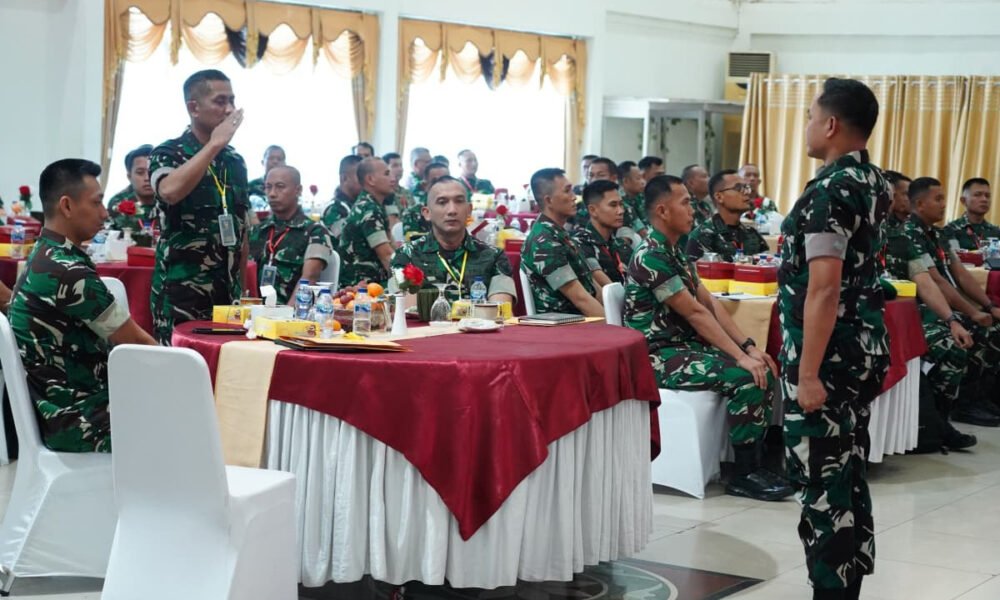 Asops Kasdam II/Swj Pimpin Rapat Evaluasi Bidang Operasi TA 2026. (Foto: Yulie/sriwijayaterkini.co)