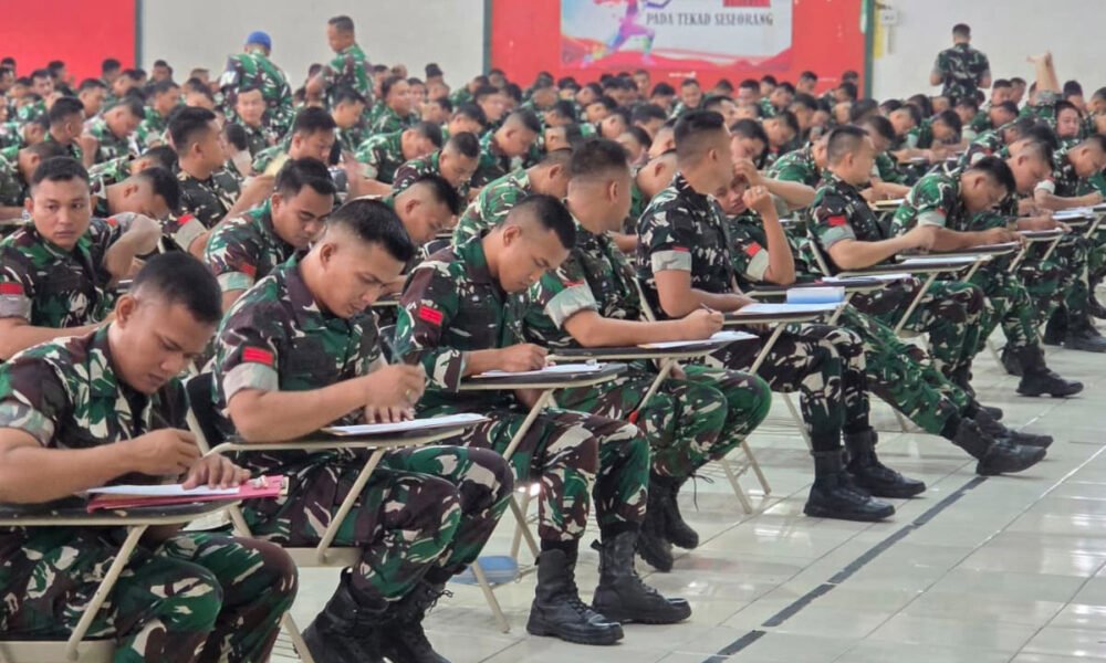 492 Peserta Ikuti Ujian Akademik Rikpsi Casis Diktukba TNI AD Gel II TA 2026 di Jasdam II/Swj. (Foto: Yulie/sriwijayaterkini.co)