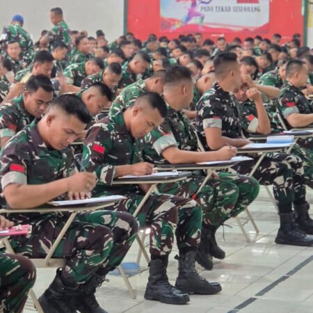 492 Peserta Ikuti Ujian Akademik Rikpsi Casis Diktukba TNI AD Gel II TA 2026 di Jasdam II/Swj 492 Peserta Ikuti Ujian Akademik Rikpsi Casis Diktukba TNI AD Gel II TA 2026 di Jasdam II/Swj. (Foto: Yulie/sriwijayaterkini.co)