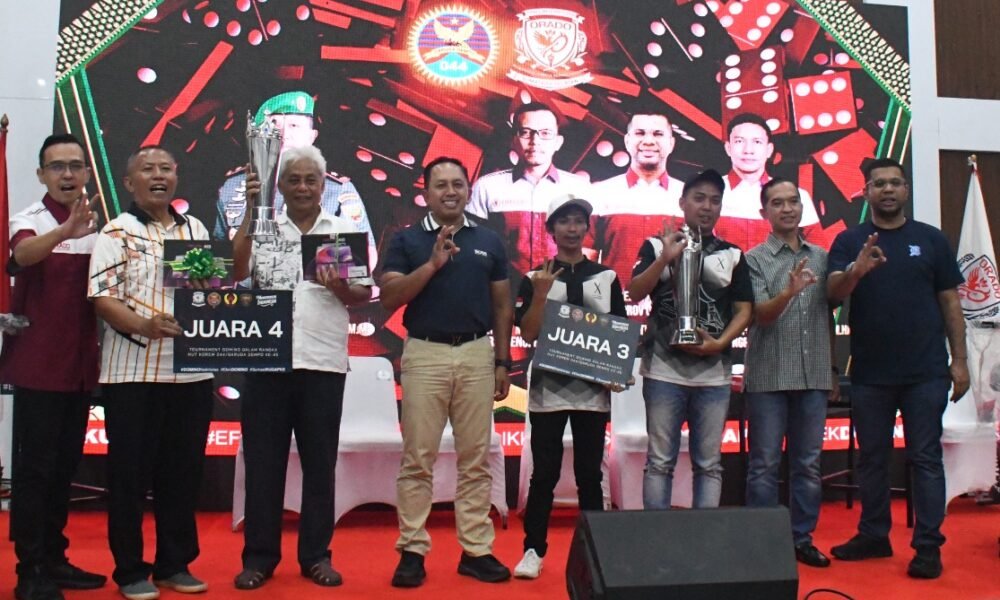 Semarak HUT ke-45 Korem 044/Gapo, Tournament Domino Satukan TNI dan Masyarakat