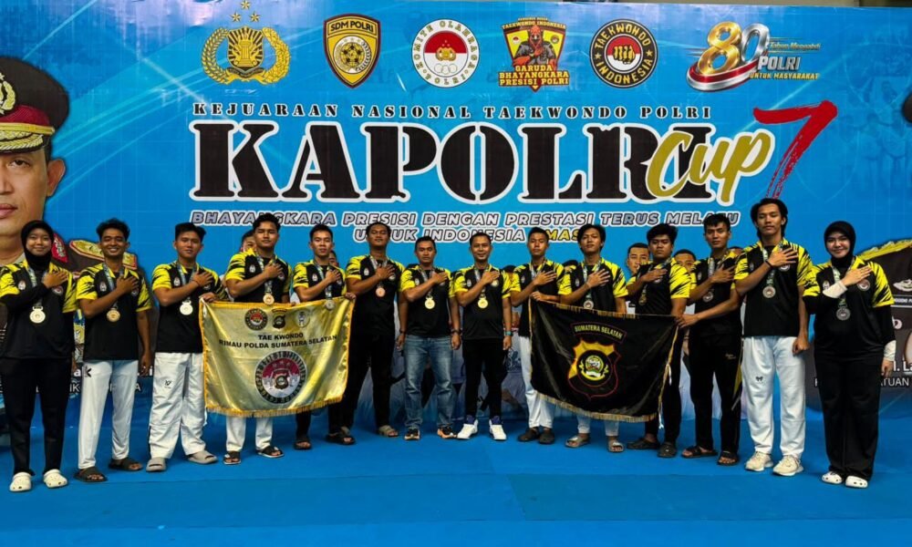 Prestasi Gemilang Kontingen Taekwondo Rimau Polda Sumsel di Kapolri Cup 7, Raih 13 Medali Nasional