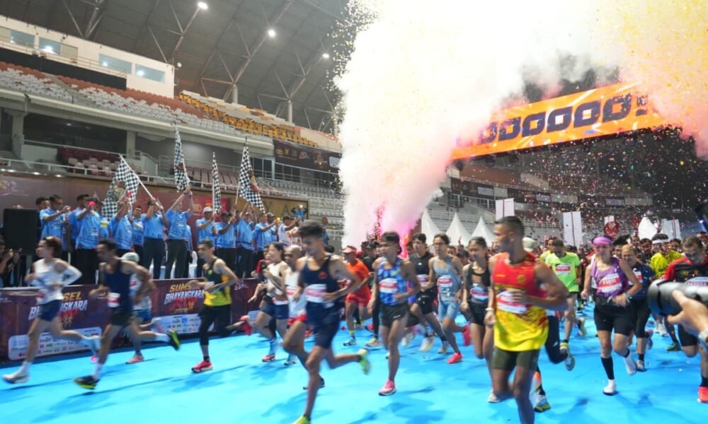 Sumsel Bhayangkara Run 2026 Pecahkan Antusiasme, Lebih dari 8 Ribu Peserta Ramaikan Hari Bhayangkara ke-80