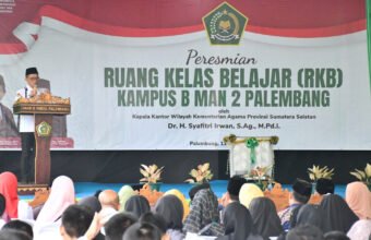 Wujud Sinergi Kemenag dan Komite, Kakanwil Resmikan Gedung Baru Kampus B MAN 2 Palembang