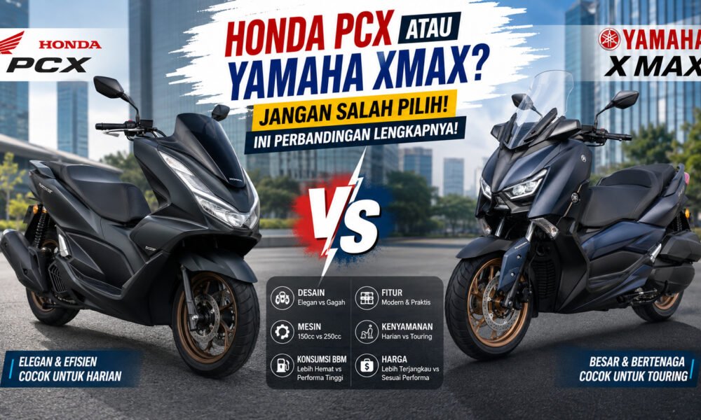 Honda PCX atau Yamaha XMAX? Jangan Salah Pilih, Ini Perbandingan Lengkapnya!