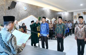 Lantik Tiga Kepala KUA, Kakanwil Kemenag Sumsel Minta Tingkatkan Profesionalisme dan Komunikasi