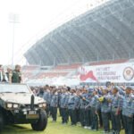 Danrem 044/Gapo Dampingi KSAD Apel Akbar Satlinmas se-Indonesia di Palembang