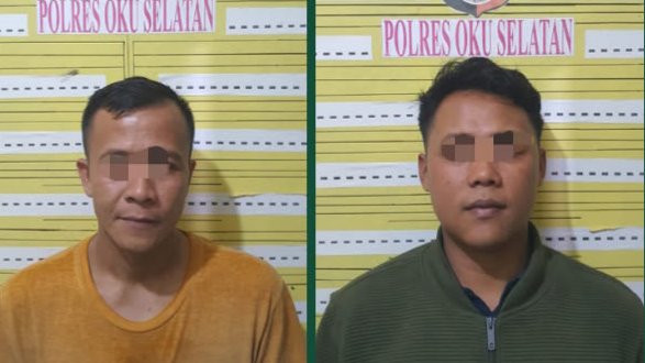 Hanya Hitungan Jam, Satreskrim Polres OKU Selatan Berhasil Ungkap Kasus Pembunuhan Plt KUA, Dua Pelaku Diamankan Di Mapolres OKU Selatan