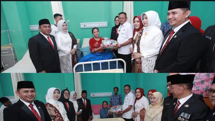 Kado Istimewa Kemerdekaan: Ketua DPRD Prabumulih Besuk Bayi Pembawa Berkah di RSUD