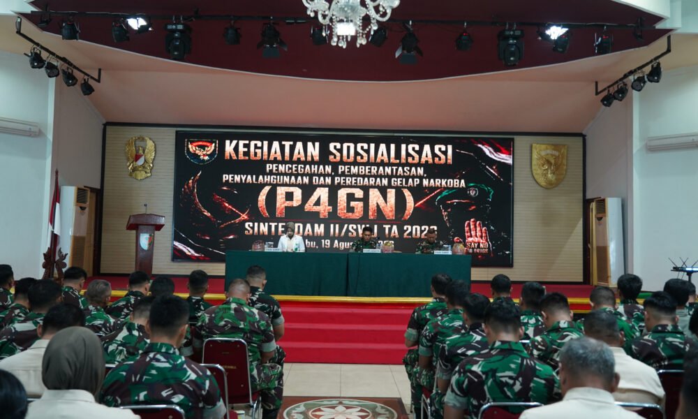 Kodam II/Sriwijaya Teguhkan Komitmen Perangi Narkoba Melalui P4GN TA 2026