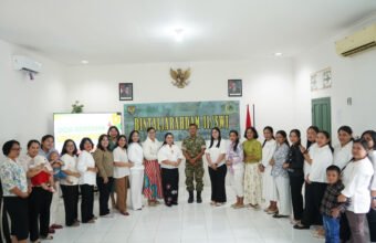 Persit Kartika Chandra Kirana PD II Sriwijaya Gelar Doa Bersama Umat Kristiani di Bintaljarahdam II SWJ