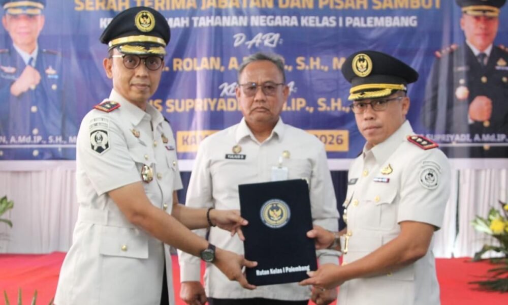 Rolan Pamit, Aris Supriyadi Resmi Nahkodai Rutan Kelas I Palembang