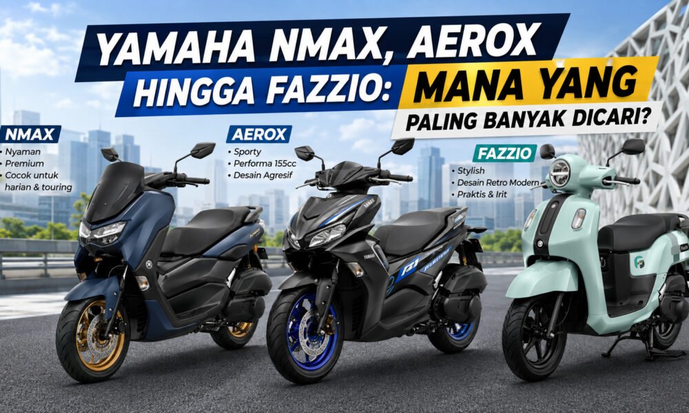 Yamaha NMAX, Aerox hingga Fazzio: Mana yang Paling Banyak Dicari?