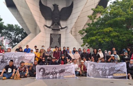 Jurnalis Sumsel Gelar Doa Bersama di Monpera untuk 5 Rekan yang Hilang Saat Liputan Krakatau
