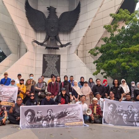Jurnalis Sumsel Gelar Doa Bersama di Monpera untuk 5 Rekan yang Hilang Saat Liputan Krakatau