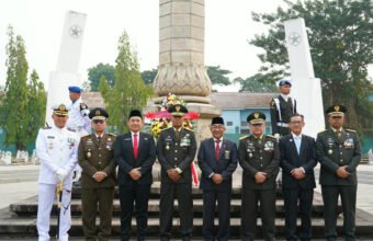 HUT ke-81 TNI, Kasdam II/Swj Pimpin Ziarah Nasional di TMP Ksatria Ksetra Siguntang