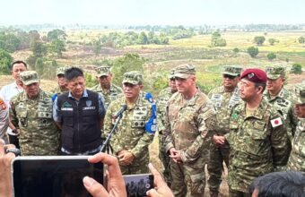 Materi Airborne Latgabma Super Garuda Shield 2026 di Baturaja Ditinjau Langsung Dankodiklat TNI