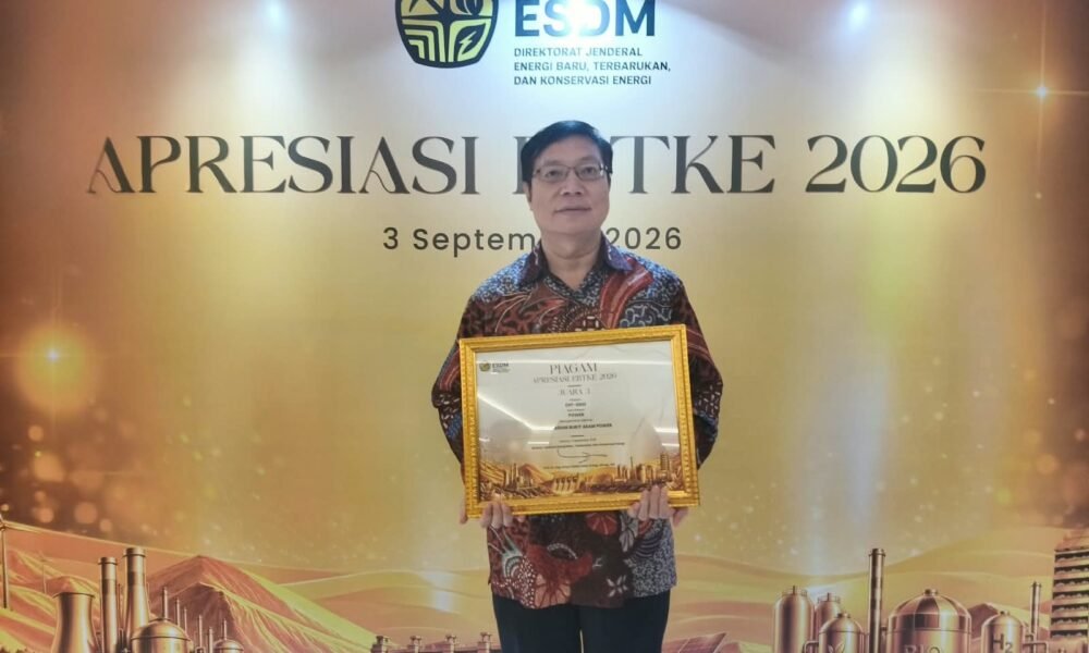 Kementerian ESDM Apresiasi PT HBAP, Anak Usaha PTBA Raih Juara 3 Kategori EBTKE 2026
