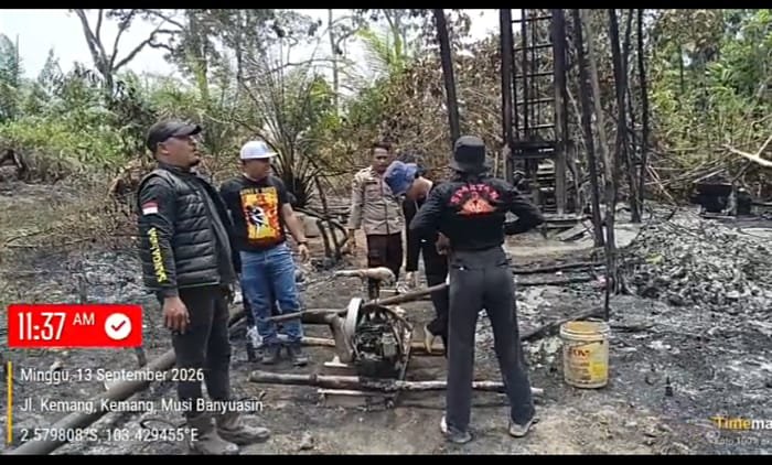 Muba Berduka Lagi: Sumur Minyak Ilegal Terbakar, 2 Pekerja Tewas