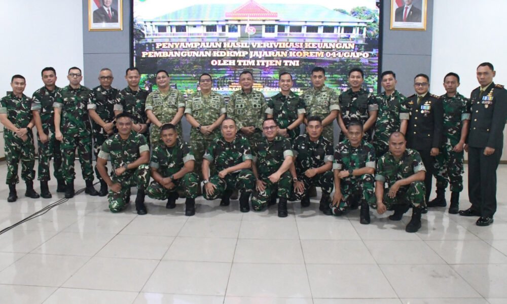 Pastikan KDKMP Berjalan Sesuai Aturan, Itjen TNI Lakukan Verifikasi di Korem 044/Gapo