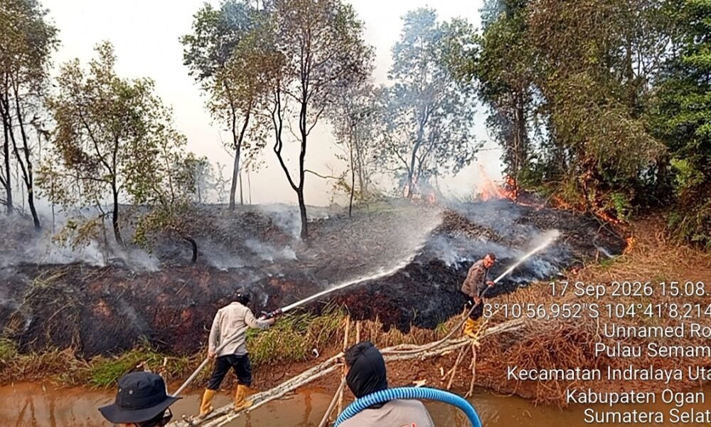 Operasi Aman Nusa II Uji Formula X-Fire untuk Pendinginan Karhutla di Ogan Ilir