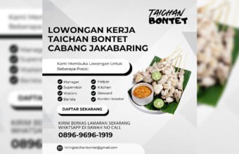 Lagi Cari Kerja? Taichan Bontet Jakabaring Buka 8 Posisi, Buruan Kirim Lamaran