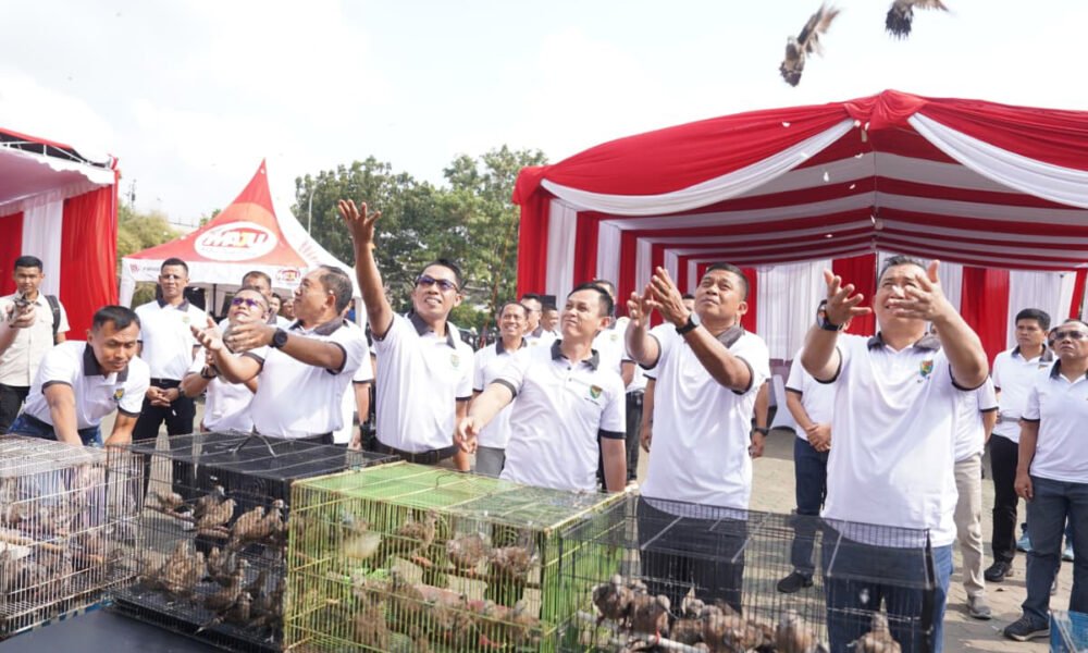 Lomba Kicau Mania Piala Pangdam II/Swj Cup III Meriahkan HUT TNI Ke-81