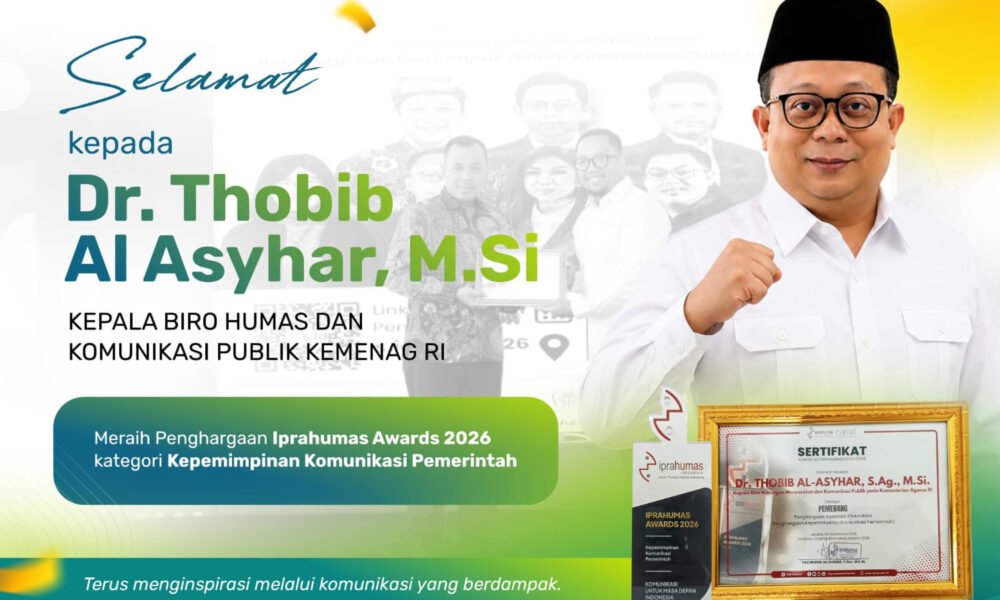 Thobib Al Asyhar Raih Penghargaan Kepemimpinan Komunikasi Pemerintah di KHP 2026
