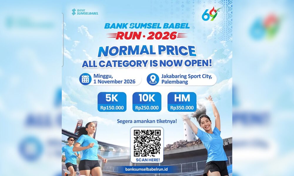 Catat! BSB Run 2026 Digelar 1 November di Palembang, Ini Harga Tiket dan Cara Pendaftarannya
