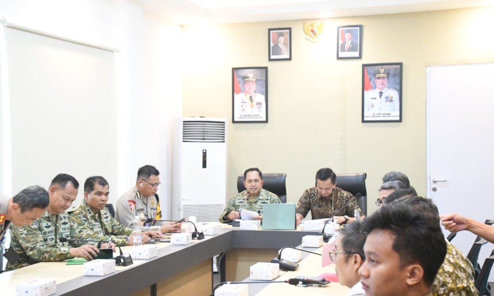 Danrem 044/Gapo Brigjen TNI Khabib Mahfud Perkuat Koordinasi Penanggulangan Bencana di Sumsel