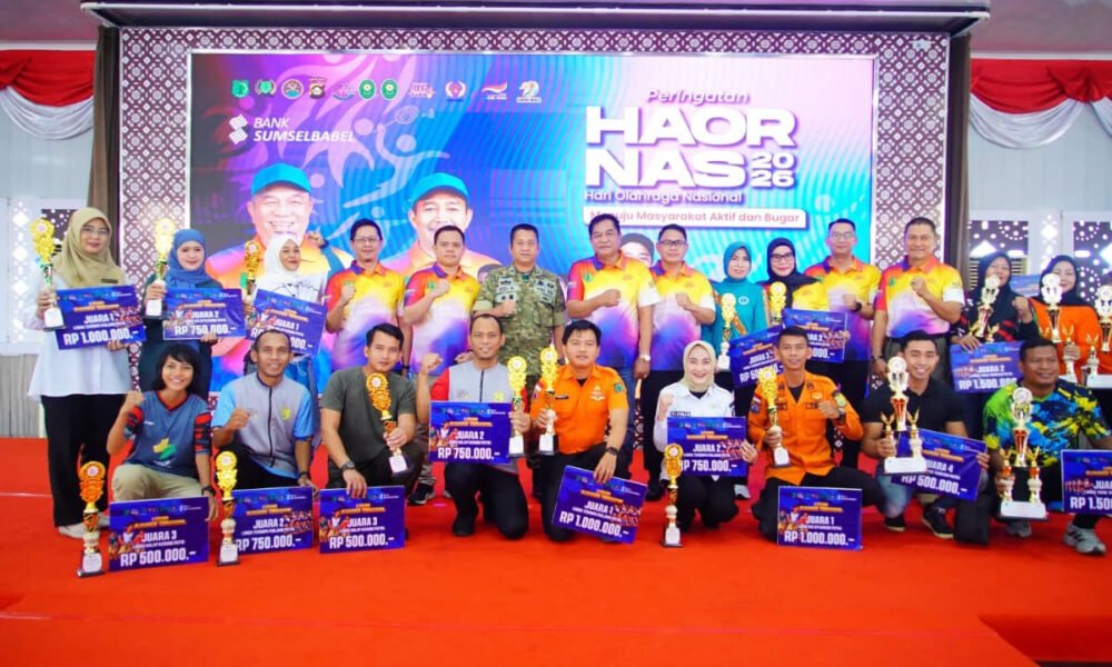 HAORNAS Muba 2026 Semarak, Bupati Toha Serahkan Hadiah Juara Olahraga Tradisional