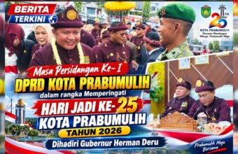 Rapat Paripurna HUT ke-25 Prabumulih Dihadiri Gubernur Herman Deru