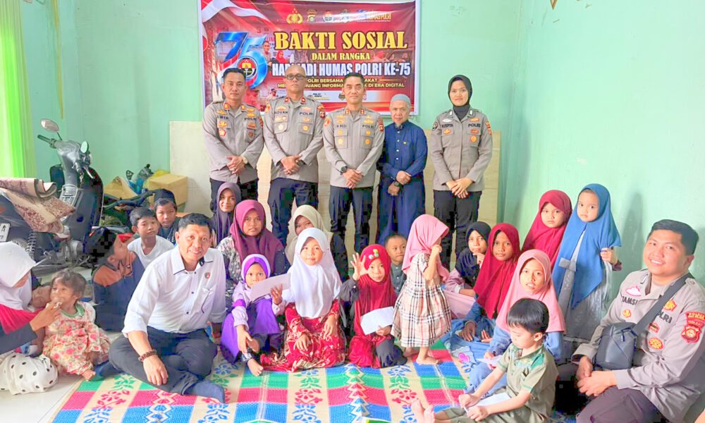 Hari Jadi ke-75 Humas Polri, Kapolres OKU Selatan Sambangi Panti Asuhan Al-Amanah