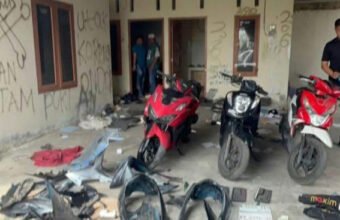 Markas Komplotan Curanmor di Sukawinatan Palembang Digerebek Jatanras Polda Sumsel, 6 Orang Diamankan