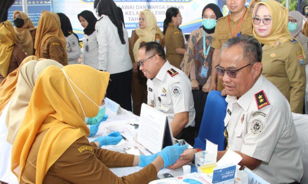 Pegawai dan Warga Binaan Rutan Palembang Dapat Cek Kesehatan Gratis, Ini Tujuannya