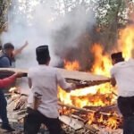 9 Pondok Narkoba di Kayuagung OKI Dibakar Polisi, Ditemukan Sabu tapi Tak Ada Pemiliknya